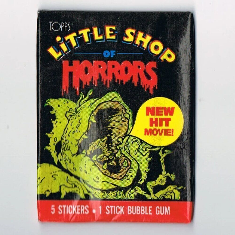 Little Shop Of Horrors 1986 Topps Sticker Wax Packs. Get 4 Packs !!! VINTAGE